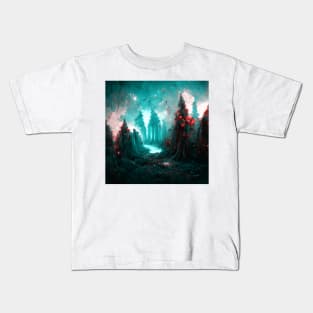 Mystical Fantasy Forest Kids T-Shirt